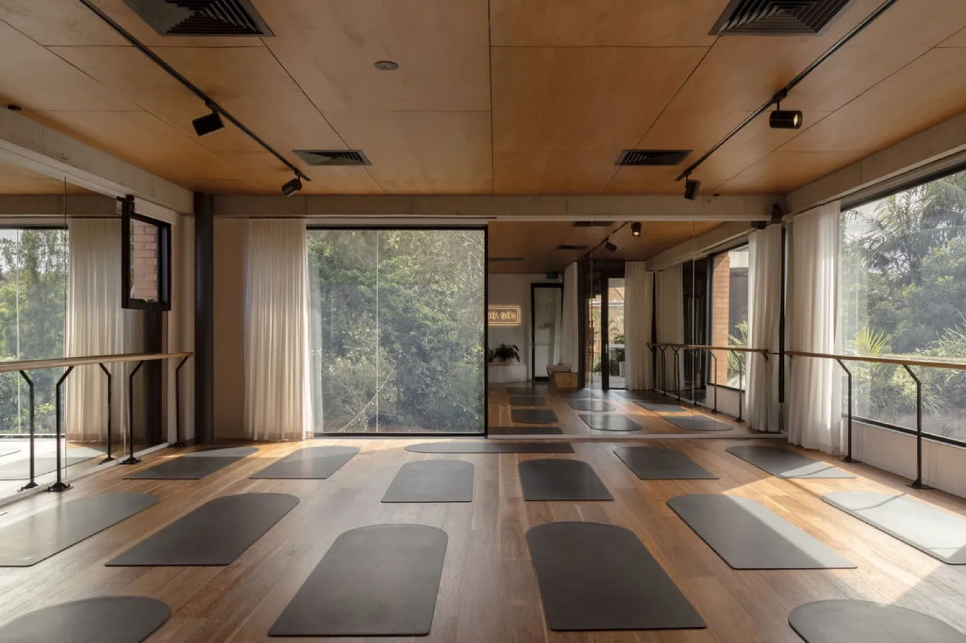 Yoga and barre studio at The Body Method, Tugun