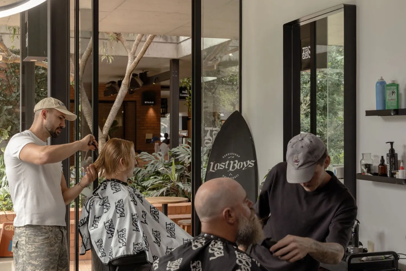 Haircut at Lost Boys barber, Tugun