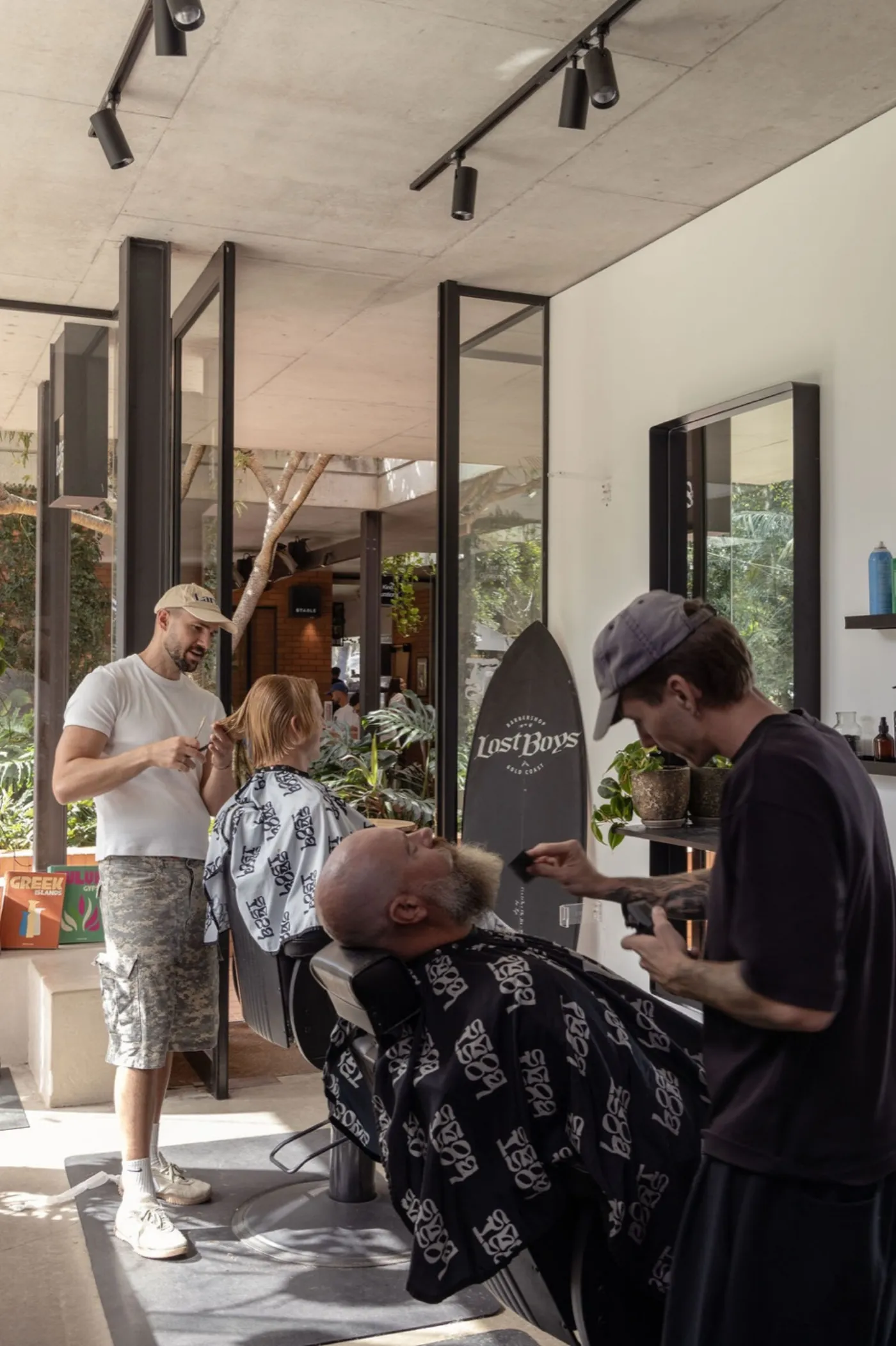 Clipper fade at Lost Boys barber, Tugun
